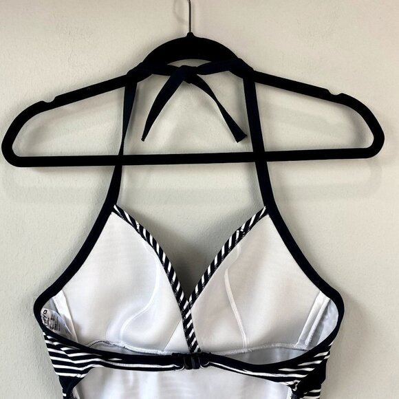 Freya Tootsie Black One Piece Swimsuit Striped 36D - Picture 5 of 8